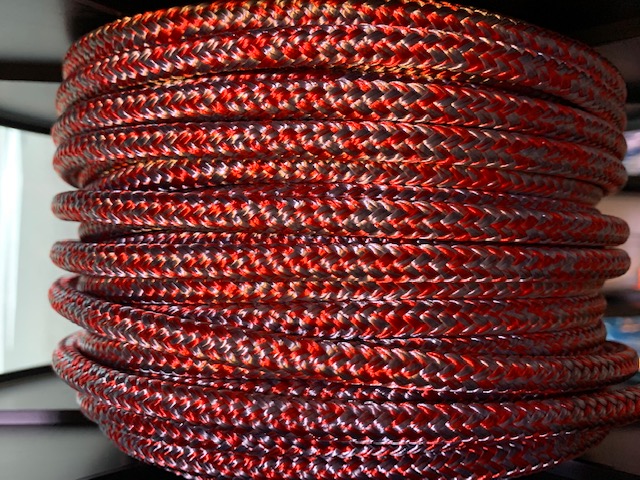 Special Racing braid 7mm - Red/Grey blend